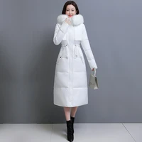 women thick warm parkas winter long jacket ladies fur hooded cotton coats female thermal snow wear outerwear brand clothing