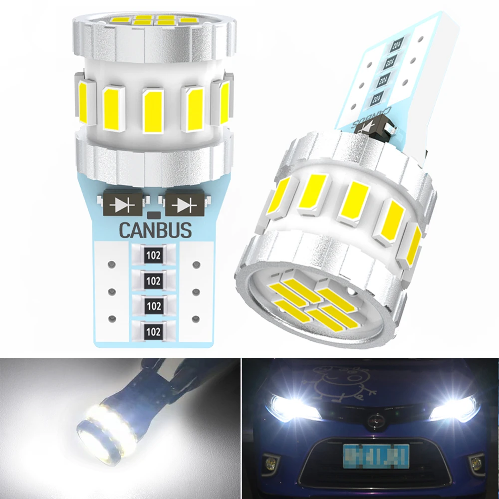 

В упаковке W5W T10 без ошибок, лампы для Audi BMW VW Mercedes, внутреннее освещение салона автомобиля, купольная лампа багажника, автомобильное освещени...