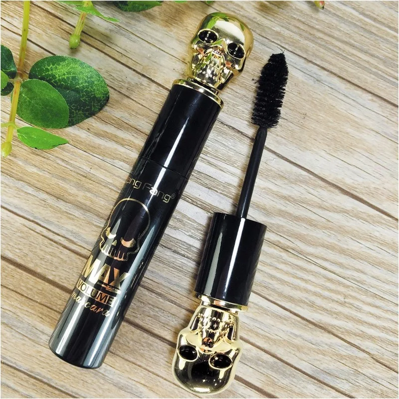 

HengfangThick Black Chiffon Skull Mascara Stretch Curl Waterproof Lasting Makeup 3.28