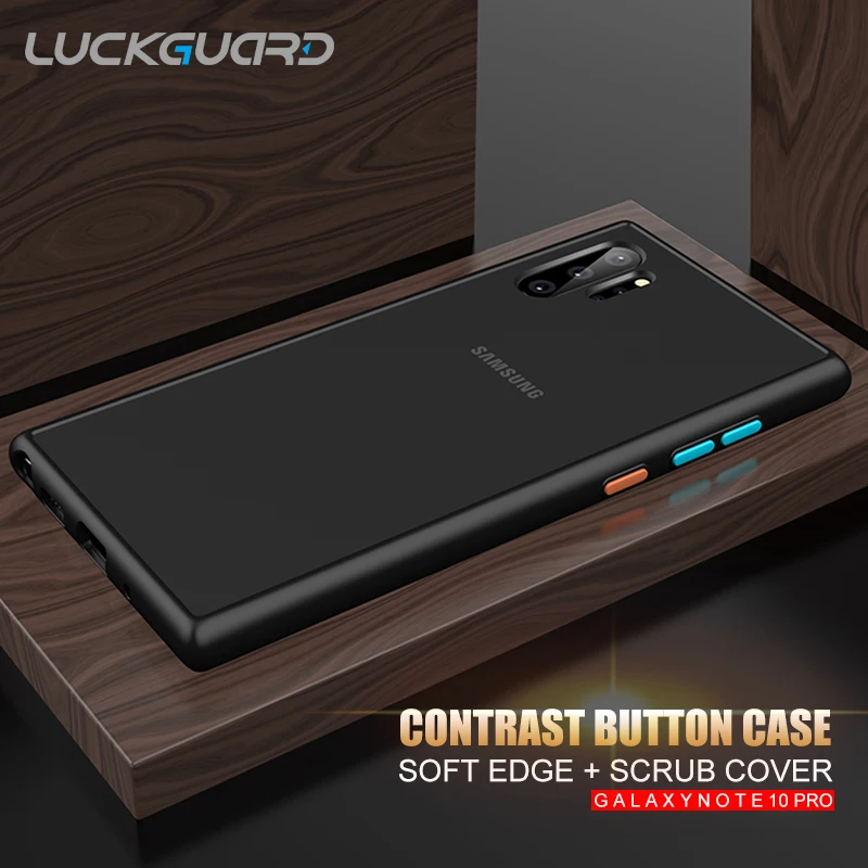 360 противоударный силиконовый чехол бампер для телефона Samsung Galaxy Note 10 Plus + черный