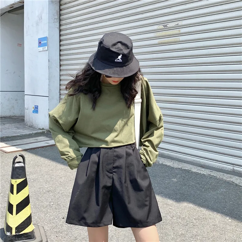 Свитер Super fire cec Женский короткий фасон свободная тонкая куртка официанта в