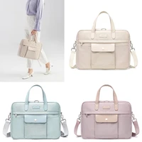 Fashion Office Women Laptop Briefcase Computer Bag Business Document Organizer Ipad Tote Ladies Handbag Messenger Purse Strap
