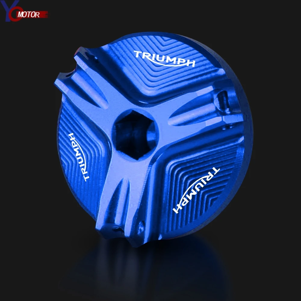 Синий/черный CNC для Triumph Daytona 675 675R 09 17 955i T595 T995 T955i мотоцикл M20 * 2 5 моторное масло