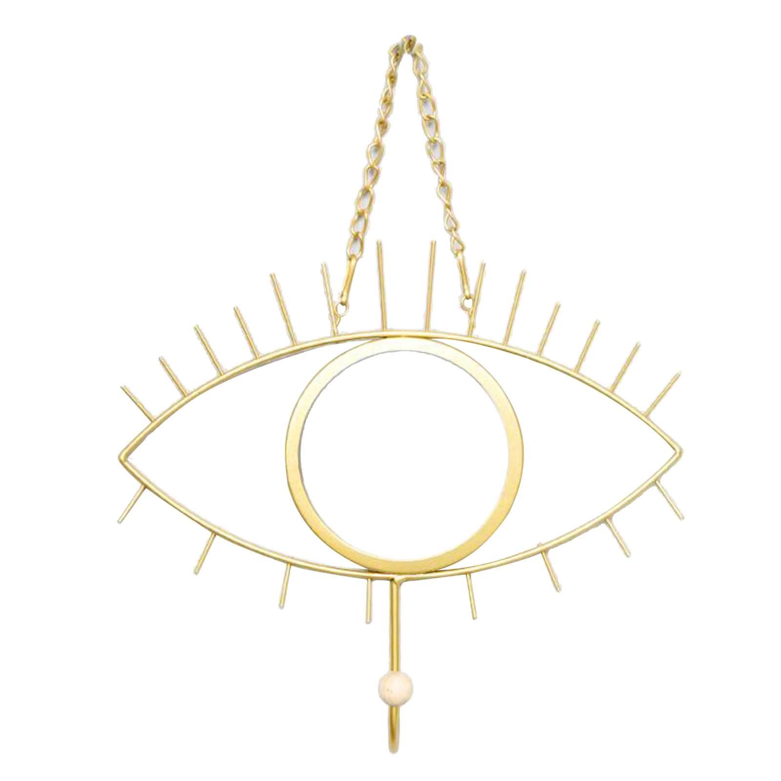 Висячие Настенные зеркальные декорации Золотые Зеркала в форме глаза для дома