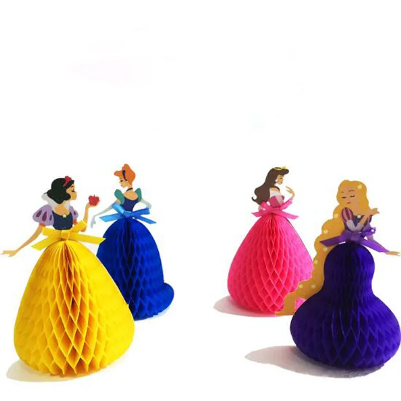 

10pcs 3D Cartoon Princess Invitation Card Creative Children Birthday Wedding Party Greeting Card Blessing Gift Party Supply