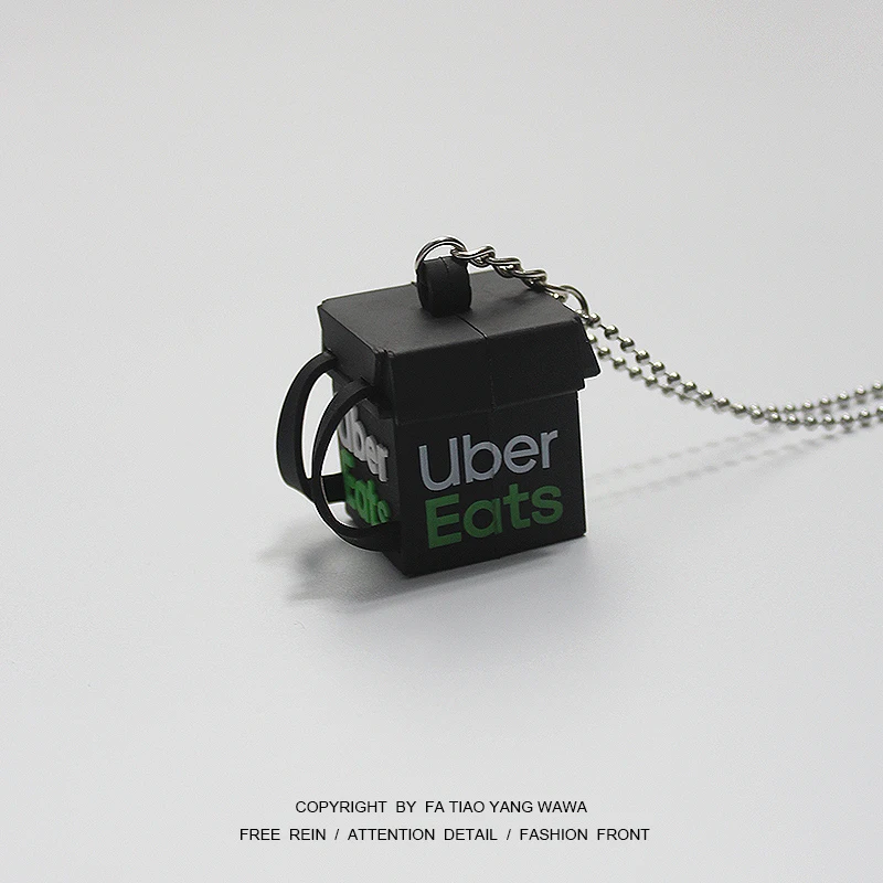 

Key chain necklace dual use! With box! Delivery box necklace
