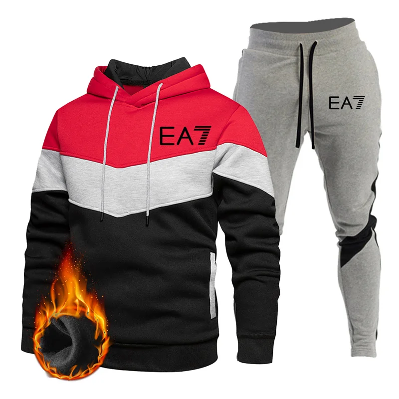 

Fashion Mens Clothing Pullovers t-shirts Cotton men tracksuits Hoodie Two Pieces + Pants Sports Shirts Women'S tracksuit