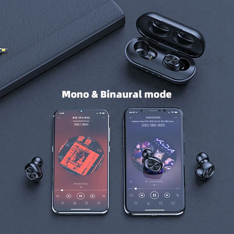 Ralyin TWS беспроводные наушники с Bluetooth 5 0 аккумулятор 2000 мАч внешний сенсорное