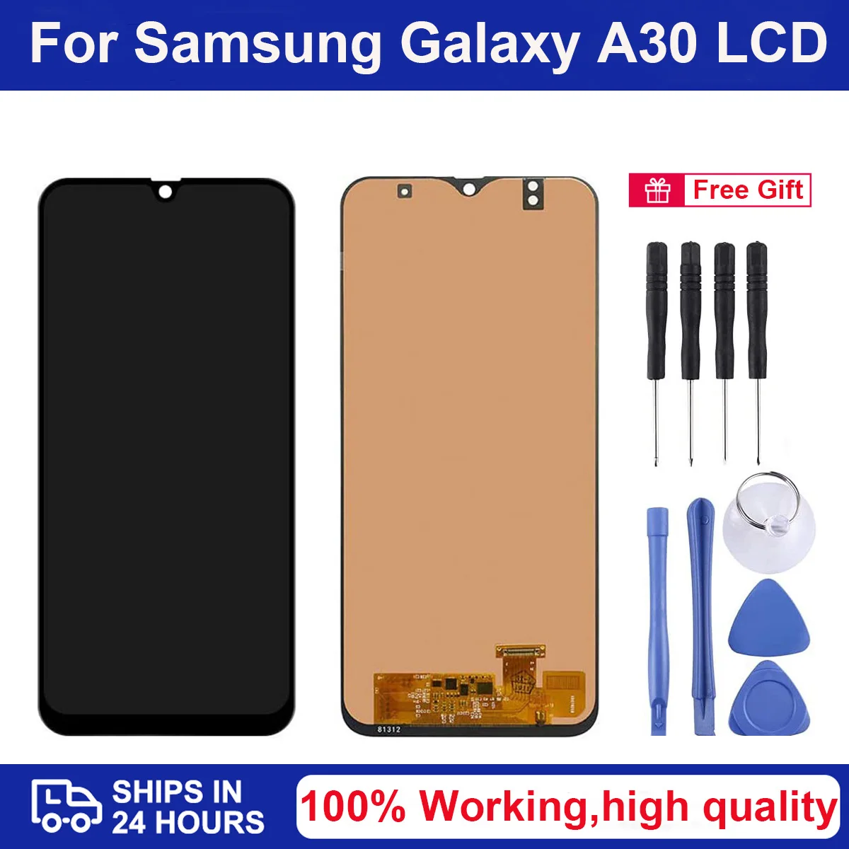 

AMOLED With Frame lcd For Samsung's Galaxy A30 A305 SM-A305F A305FN A505A A505F A50 LCD Display Touch Screen Digitizer Assembly