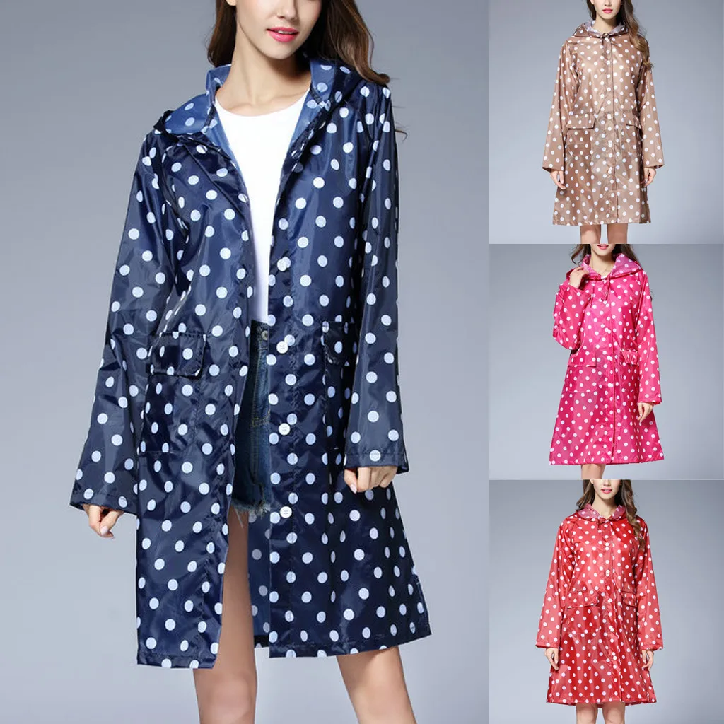 Женская ветровка дамский плащ пончо водонепроницаемая ветрозащитная куртка для