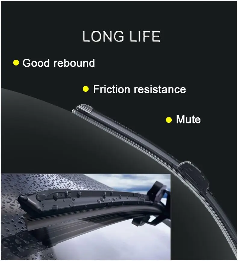 MIDOON комплект стеклоочистителей для HYUNDAI Tucson JM 2004-2009 лобовое стекло заднего стекла 2"+ 16"+ 13"