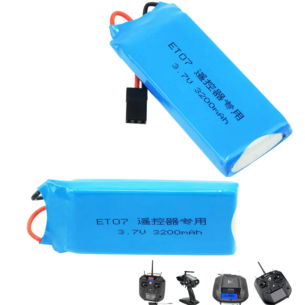 1/2/5 шт. с силикатной гелевой Батарея 3 7 V 3200 мА/ч 8C Lipo для Wfly ET07 6II X4