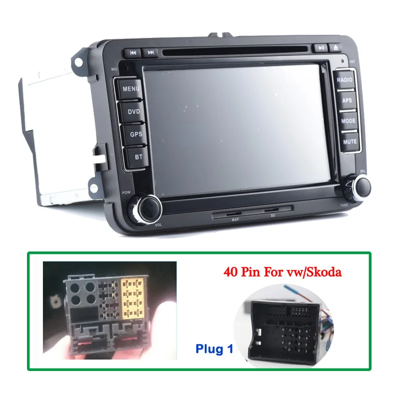 SMARTECH 2din 2G ram Android автомобильный мультимедийный плеер Автомобильная стерео радио система для VW/Volkswagen/Passat/POLO/GOLF/Jetta с CAN-BUS - Цвет: H701A8T3A40Pin