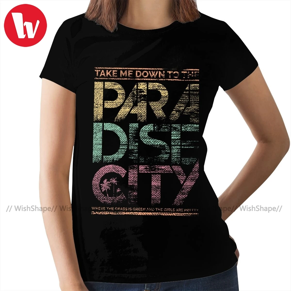 

Женская футболка с коротким рукавом и круглым вырезом, с принтом