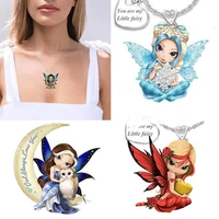 2pcs new necklace 2021 cartoon necklaces resin butterfly necklace sweet girl water wave chain birthday gift necklaces for women