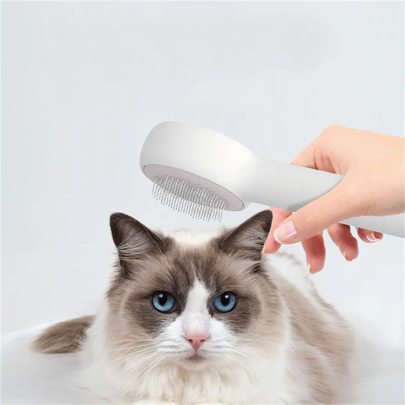 

2 in 1 de-floating comb cat and dog comb round head needle comb automatic hair removal comb multifunctional pet brush cat comb