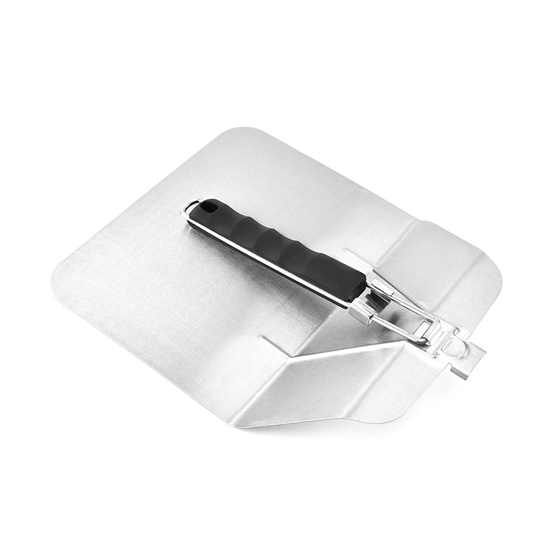 Folding Stainless Steel Pizza Shovel Square Cake Baking Accessories Transfer Tools with Anti-slip Handle | Дом и сад