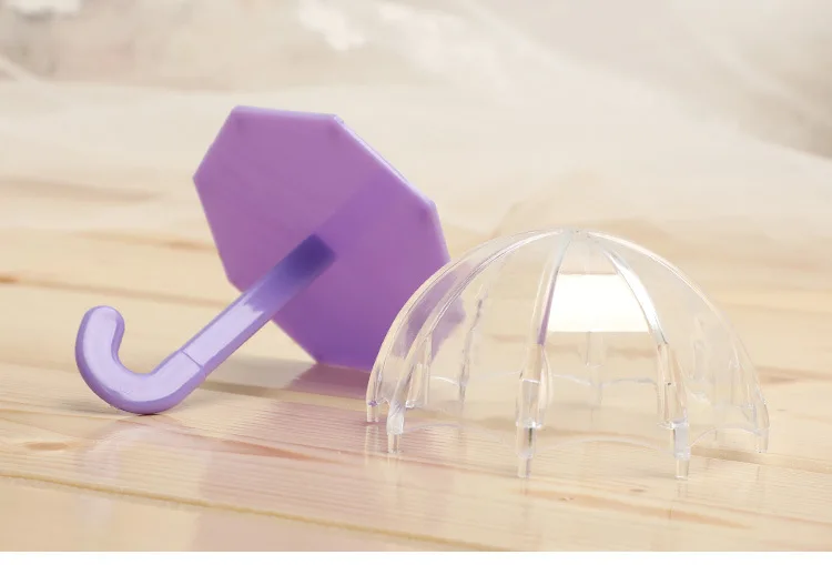 Пластиковые коробки для конфет в форме зонта милые упаковочные детского душа