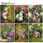 Evershine Алмазная вышивка кролик Алмазная мозаика белка картина стразы вышивка крестом Новое поступление Алмазная Живопись животные подарок ручной работы