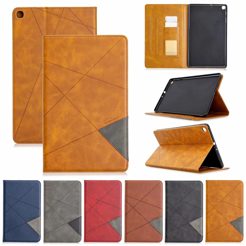 

For Samsung Galaxy Tab A 10.1" 2019 PU Leather Cover Flip Stand Case with Soft TPU Back Cases for Samsung Galaxy SM-T510/T515