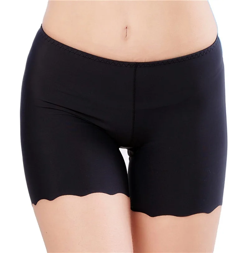 Шорты боксеры женские бесшовные шелковые безопасные короткие штаны из ледяного