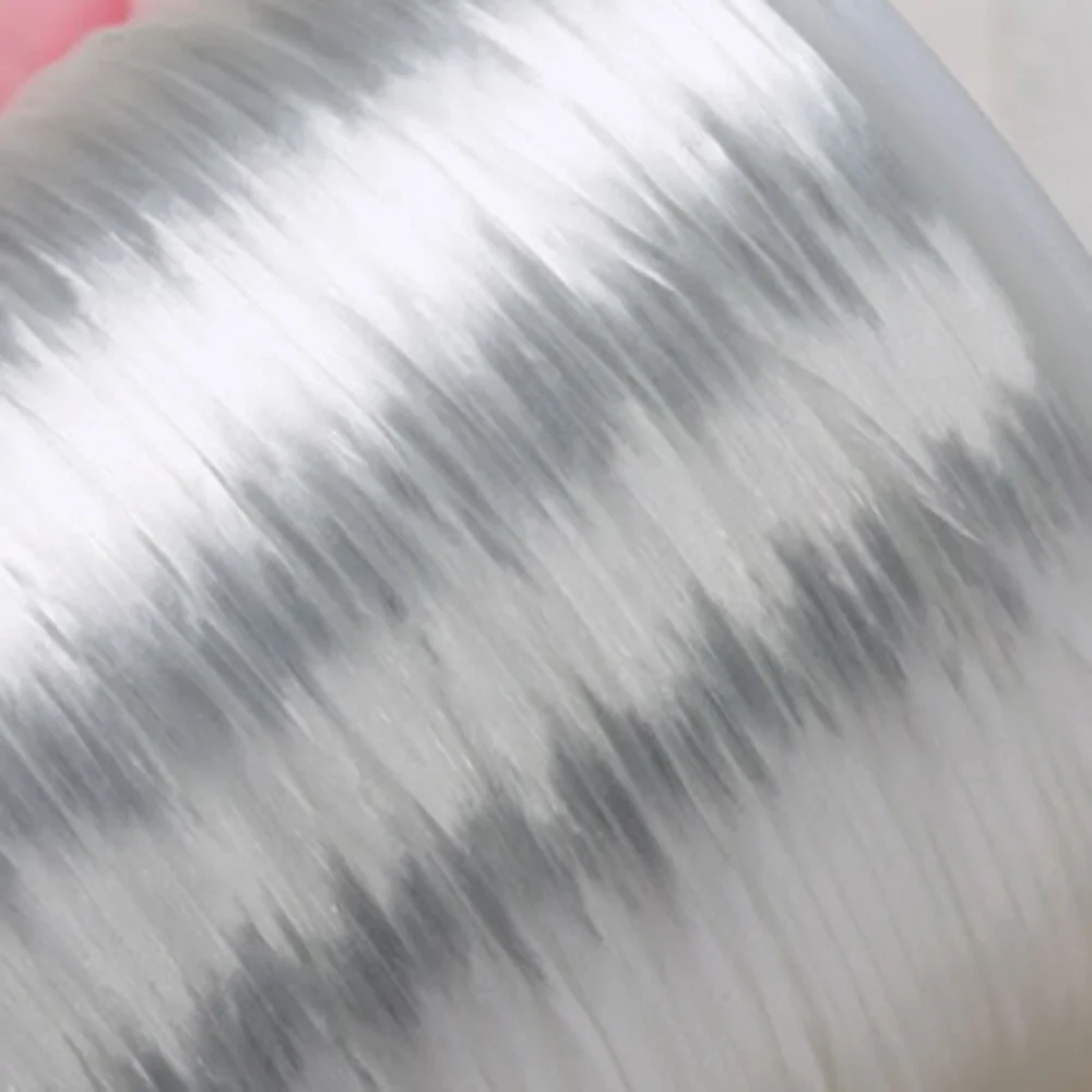 Блестящий эластичный шнур для бисероплетения прозрачная круглая проволока