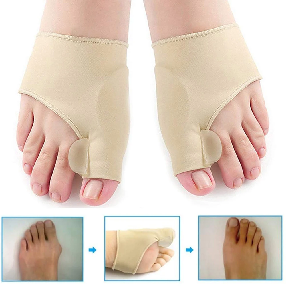 Комплект из 2 предметов с накатанной головкой Valgus коррекция защита для пальца