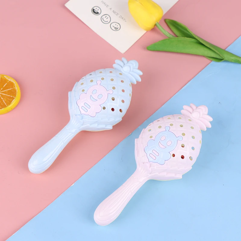 

Hand Bells Toy Newborn Infant Early Educational Doll Christmas Gifts Baby Rattle Ring Bell Toys Pineapple