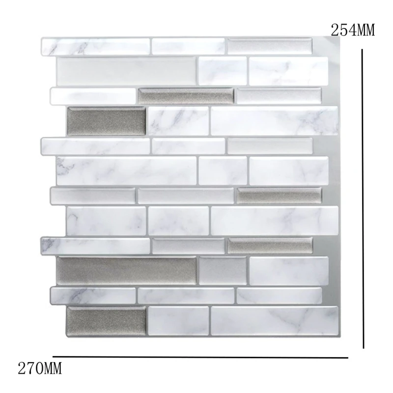 

High Quality Waterproof 3D Self Adhesive Wall Sticker for Kitchen Bathroom Table Floor