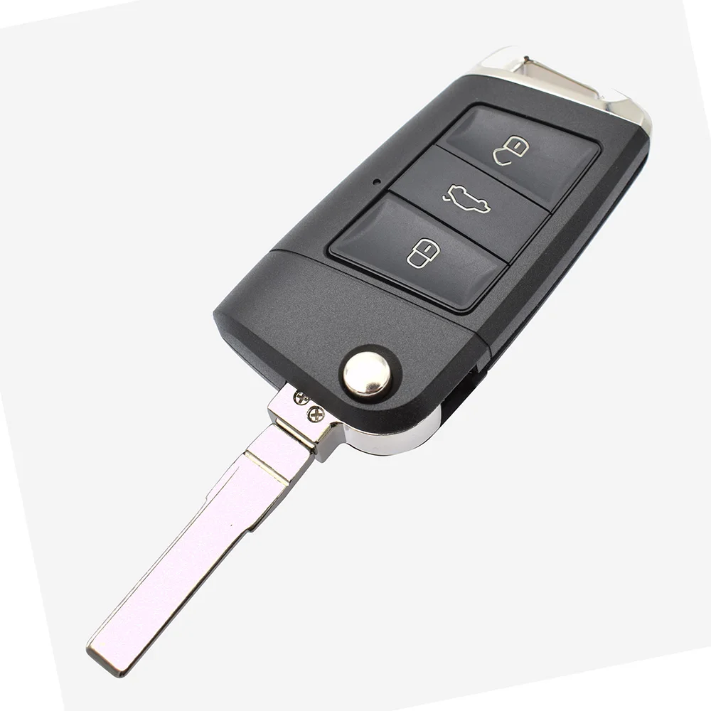 Чехол книжка с 3 кнопками для VW Golf Jetta Polo Beetle Eos Caddy Scirocco Tiguan Bora|Футляр