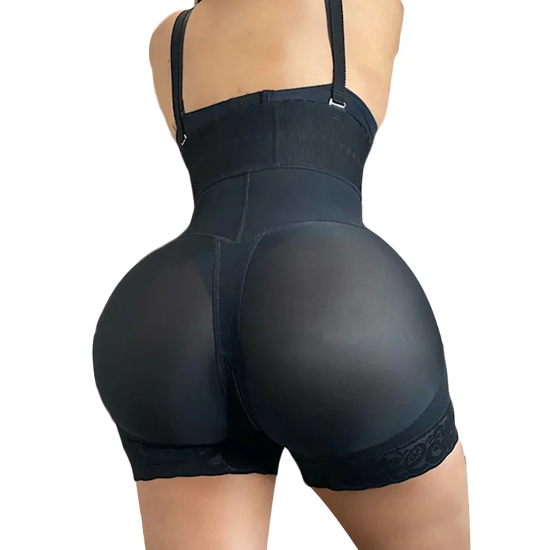 

Двойная компрессионная гитара без бретелек, короткие ноги, Faja Plus, Корректирующее белье, кружевная корректирующая ягодицы и живот для женщин