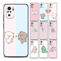 lovers cartoon dinosaur animal phone case for redmi 10 9 9a 9c 9i k20 k30 k40 plus note 10 11 pro soft silicone cover coque