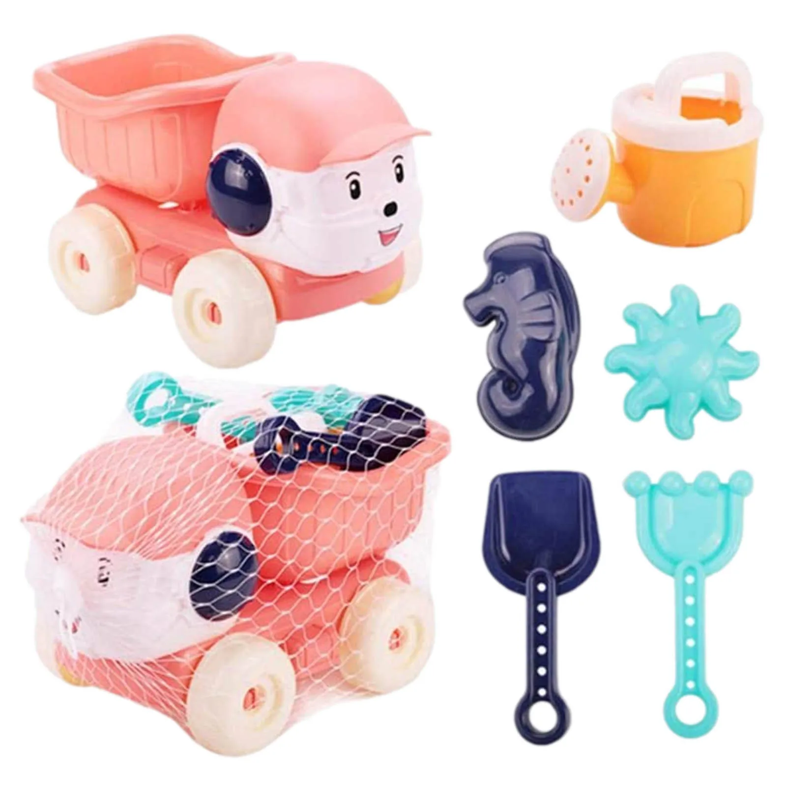 Children Beach Toys Durable Sand Playing Toys Silicone Durable Soft Sand Beach Set Kit Toys For Play Sand Water Play Cart