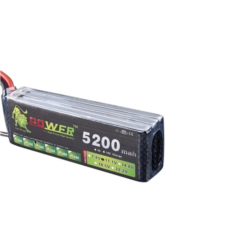 Литиевая батарея Lion Power MAX 60C 11 1 В 5200 мАч 35C для радиоуправляемых дронов вертолетов