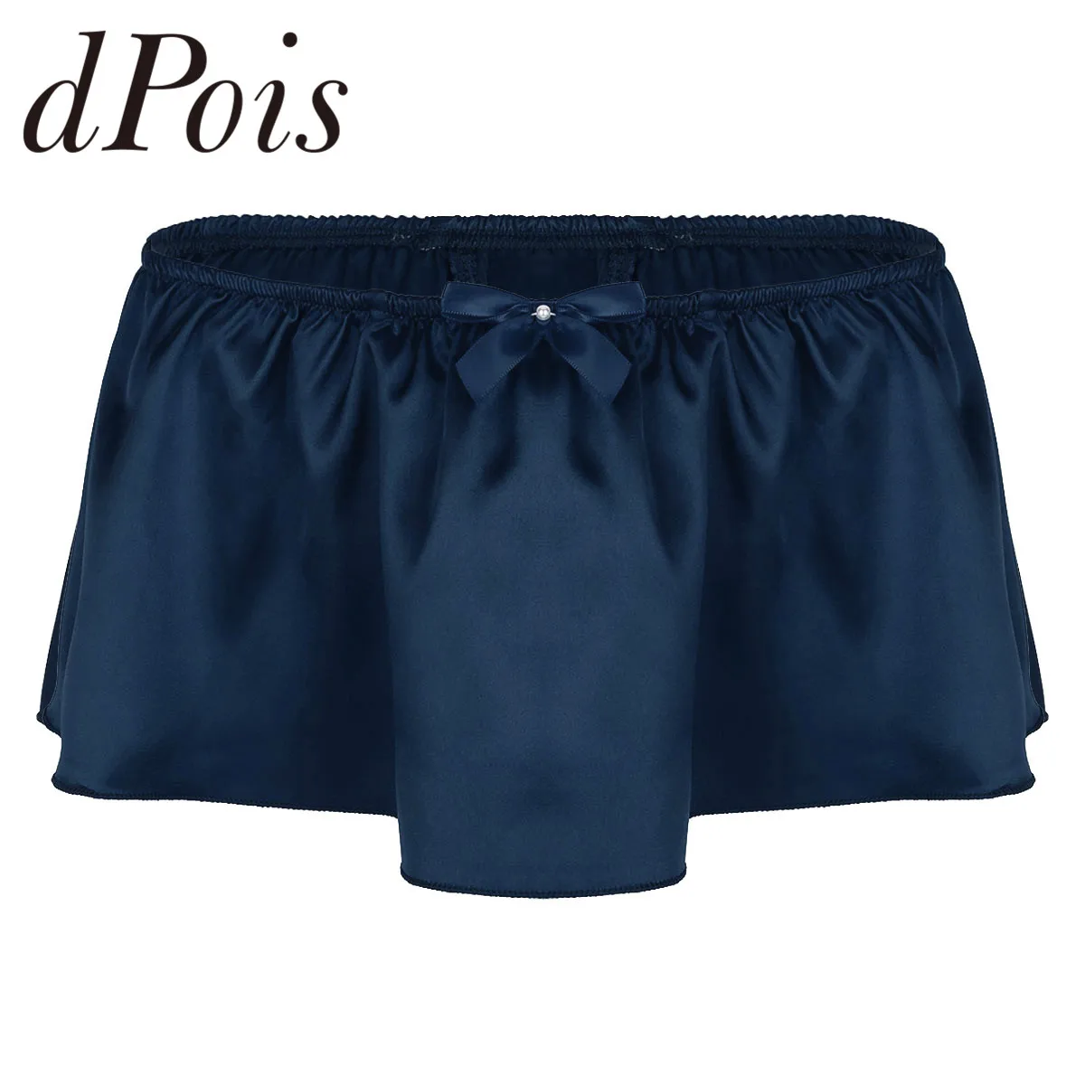 Трусы стринги мужские атласные мягкие трусы брифы с оборками короткая