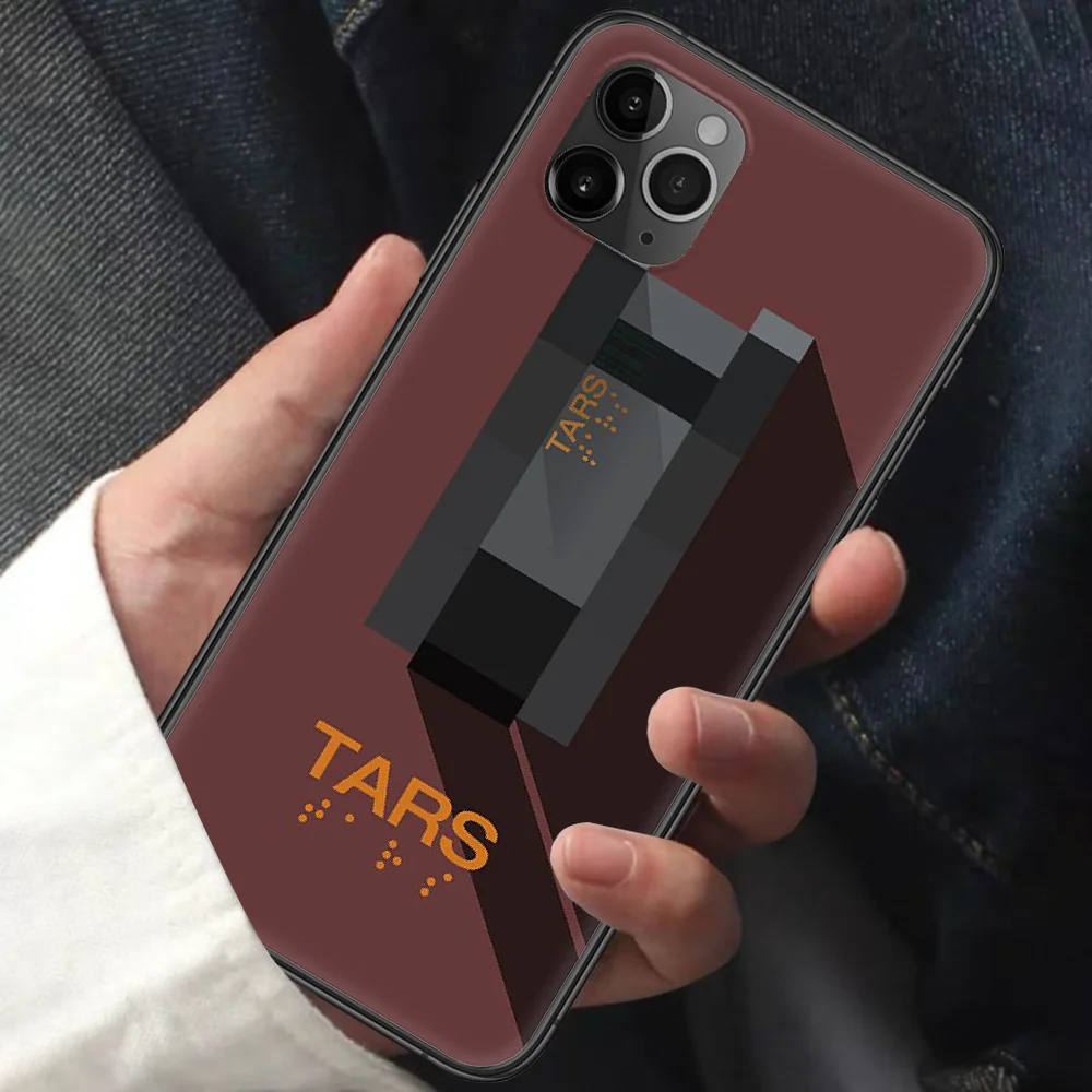 

Tars Interstellar Phone Case For Iphone 11 12 Mini PRO XR X XS MAX 6 6s 7 8 Plus 5 5s SE 2020 black Etui Silicone Cell Fashion