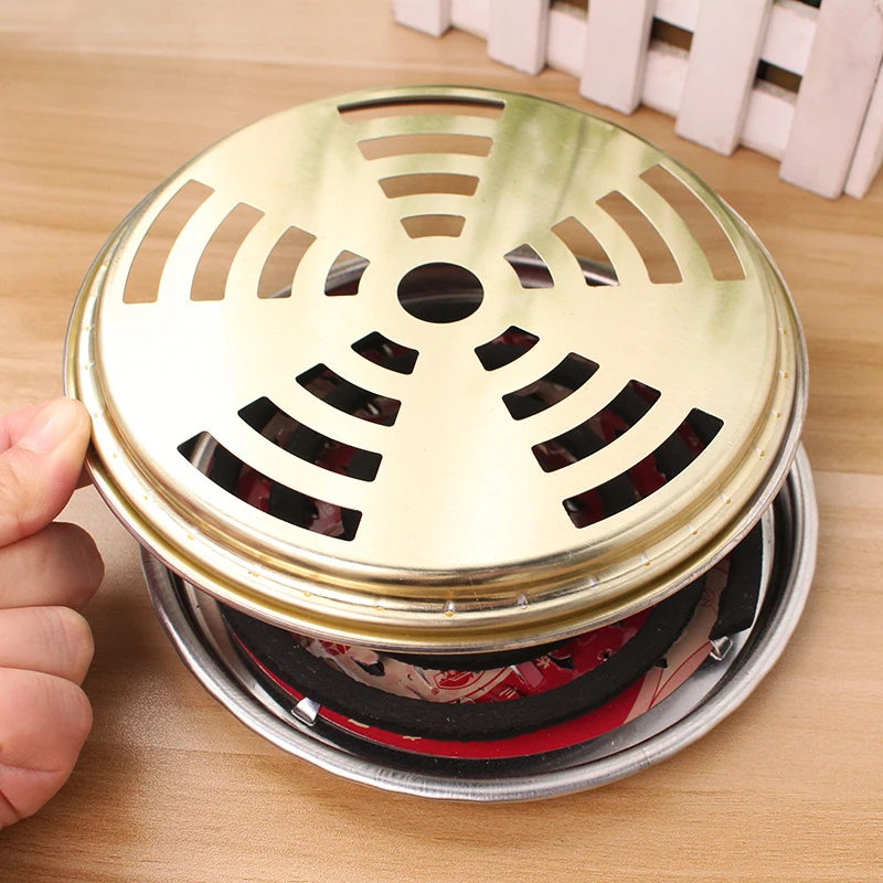 

Portable Mosquito Coils Holder Round Rack for Home Outdoor Insect Repellent Box