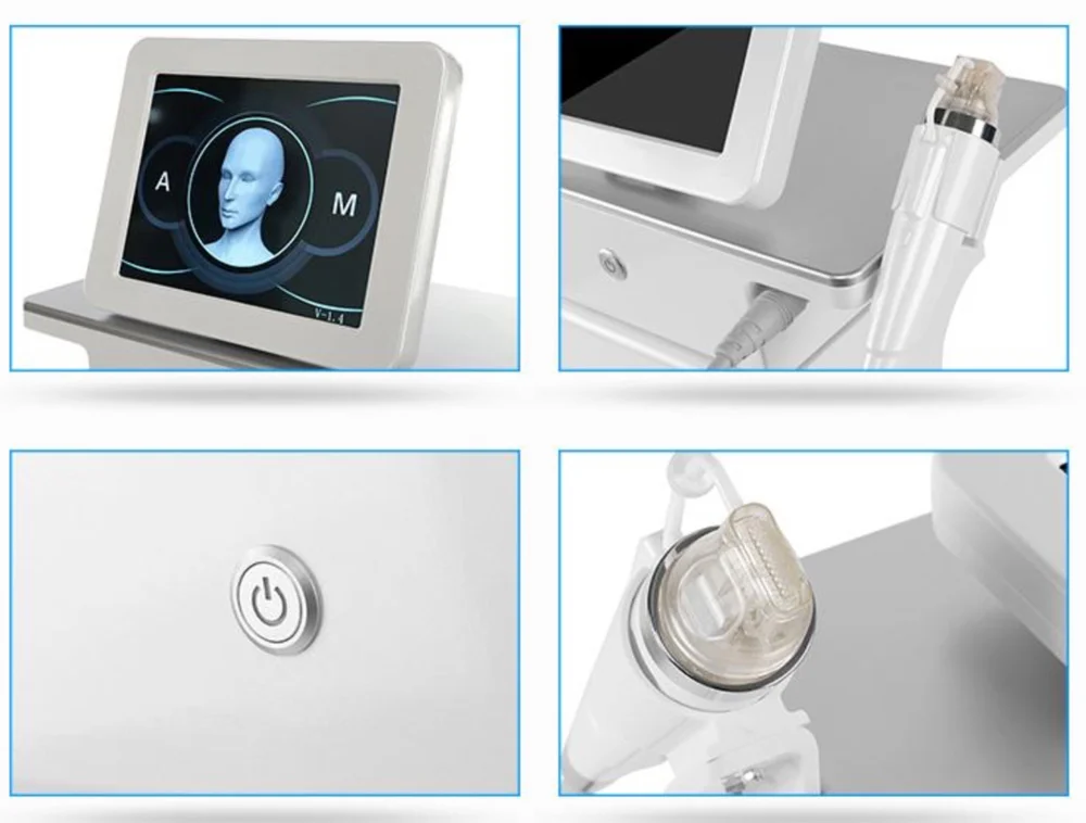 

2 in 1 fractional rf microneedling machine with cryo cold hammer stretch marks scar remover rf fractional micro needle machine