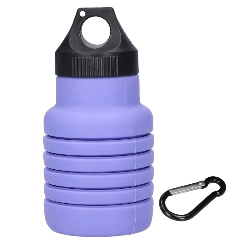 

18.5 Oz Sports Water Bottle Foldable Water Bottle Reusable Water Bottle Use on Travel Bikes Outdoor Sports