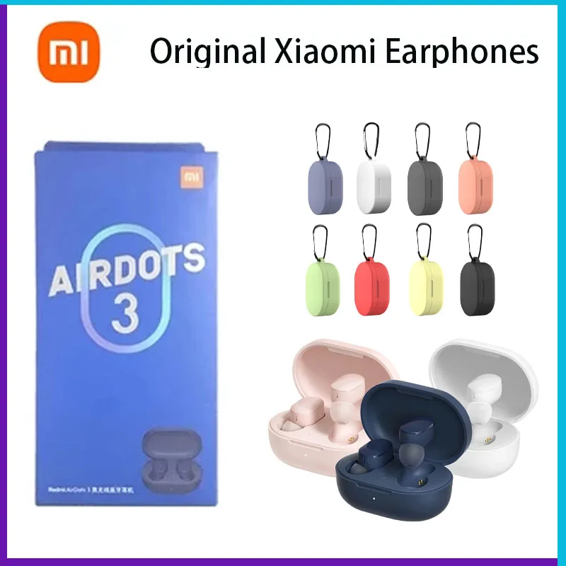 

Беспроводные Bluetooth-наушники Xiaomi Redmi AirDots 3 с поддержкой aptX, наушники-вкладыши с сабвуфером и силиконовым чехлом для режима «свободные руки»