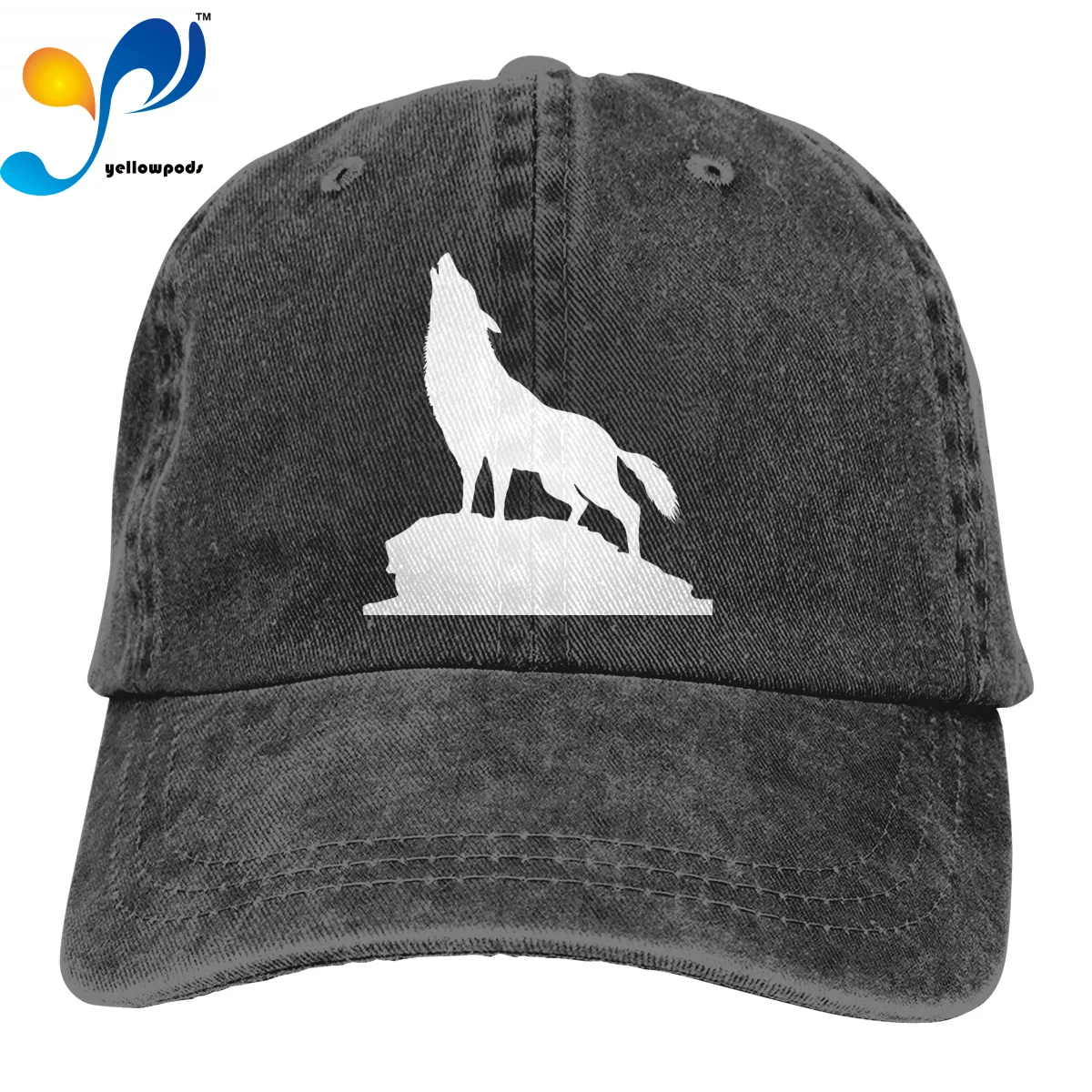 

Wolf New Baseball Cap Adjustable Streets Hip Hop Hat for Women's And Men's