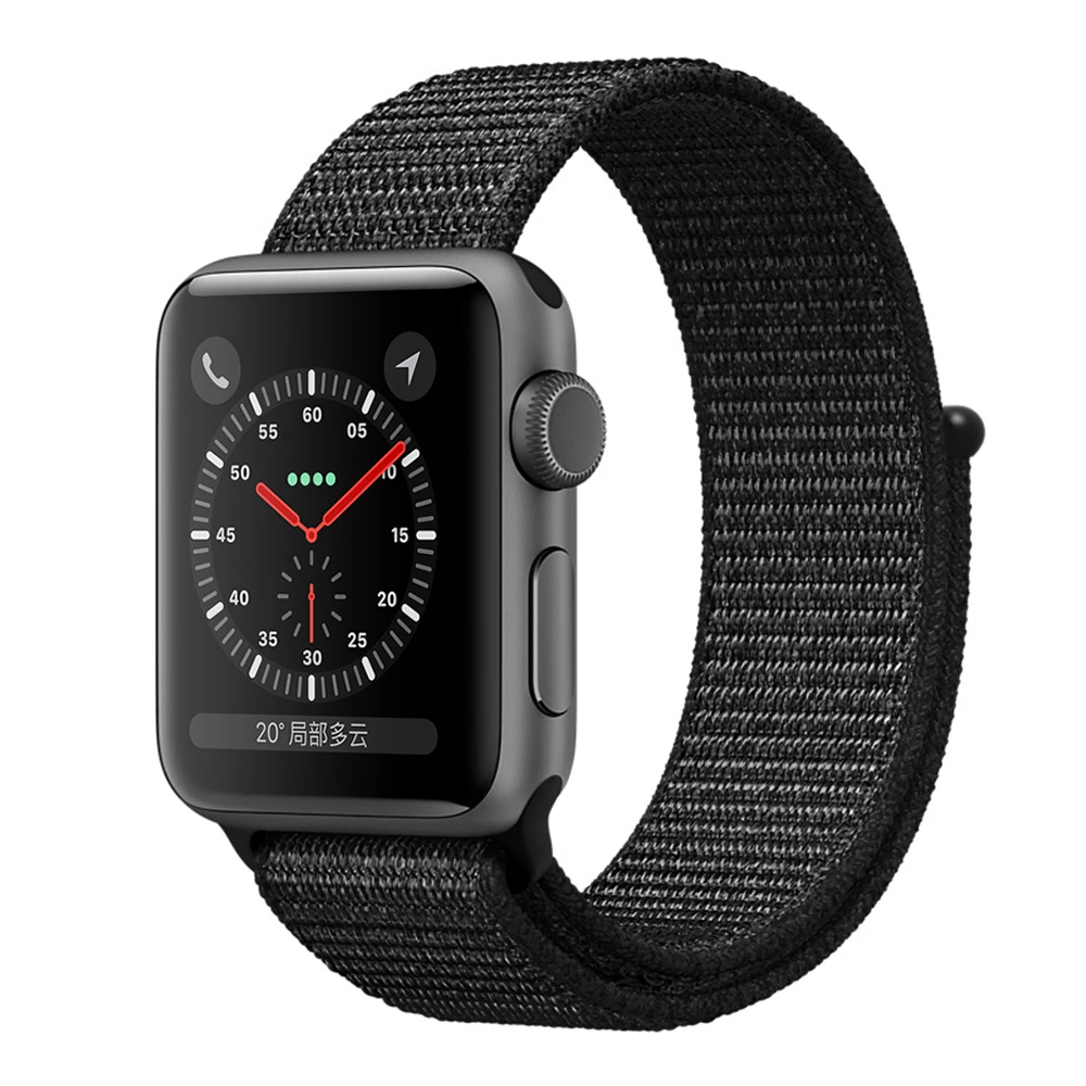 Dark Black Нейлоновый ремешок для Apple Watch серии 5 42 мм iwatch 44 мм ремешок 38 мм 40 мм iwatch sreies 4 3 2 pulseira браслет ремешок для часов - Цвет ремешка: Dark Black
