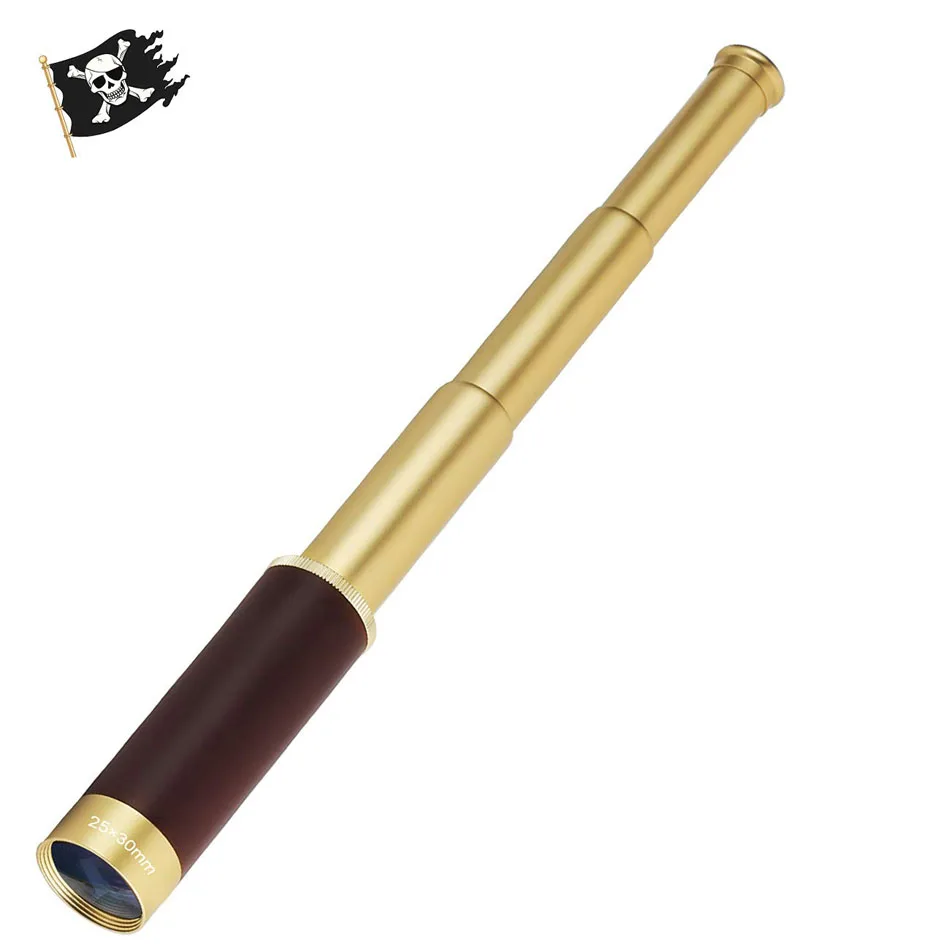 

Maifeng портативный HD капитан Охота путешествия Оптика Объектив Bak4 призма 25X30 Монокуляр пиратские телескопы бинокль темно-синий кожа