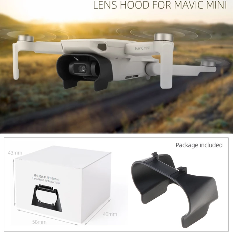 Антибликовая Крышка для объектива камеры Mini 2 Drone крышка Gimbal солнцезащитный