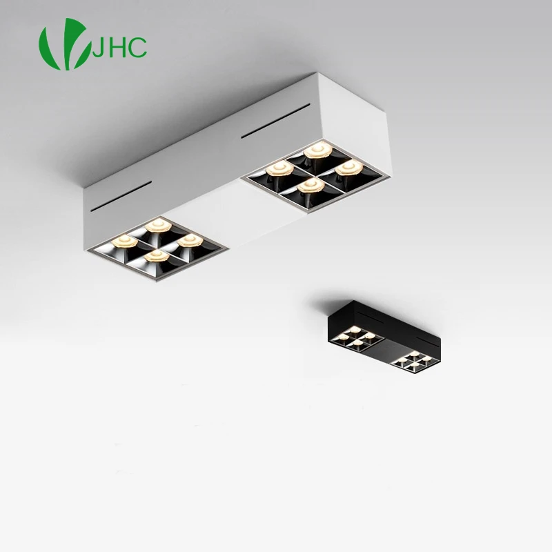 

Surface mounted spotlight led home square ceiling light living room without main light bedroom cob creative downlight 40W