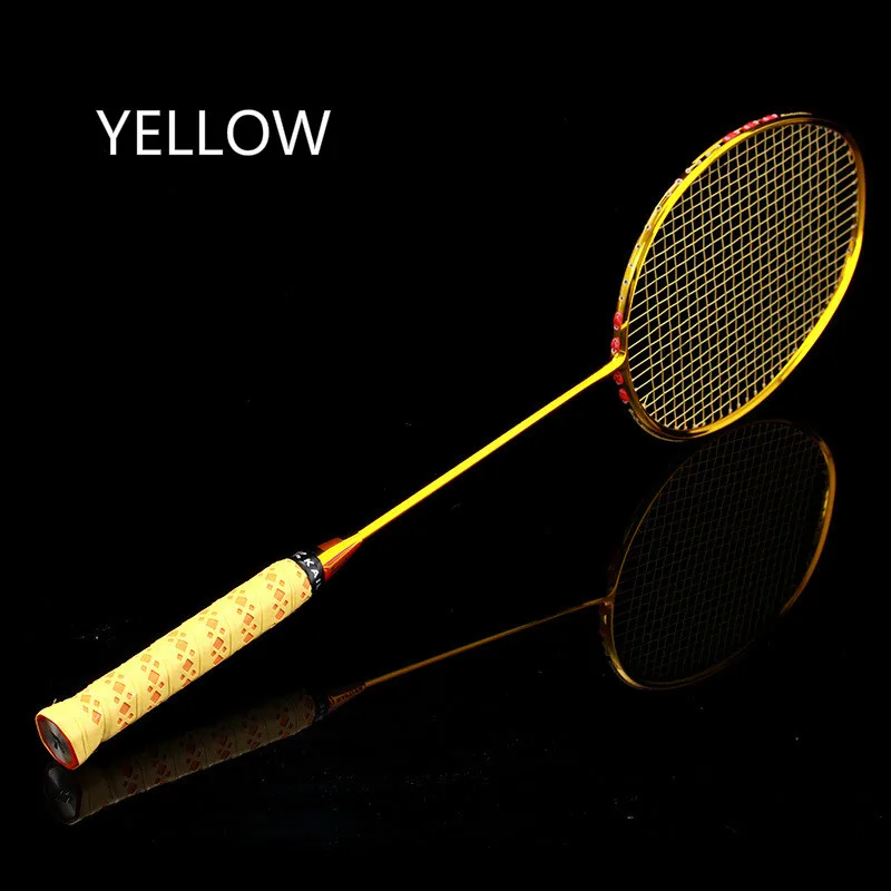 Профессиональная ракетка для бадминтона из углеродного волокна 4U ремешок | Спорт