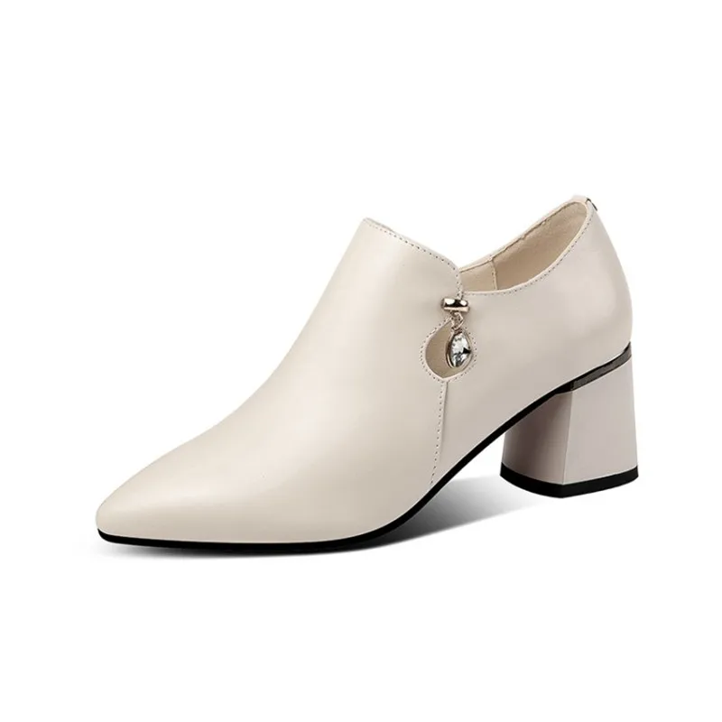 PXELENA/офисные женские повседневные туфли-лодочки Женская обувь на высоком толстом