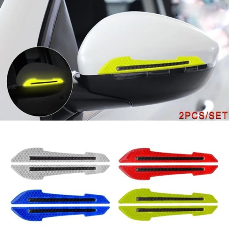 

Wheel brow bumper sticker with reflective warning tape bumper sticker with door scratchproof sticker with glow-in-the-dark