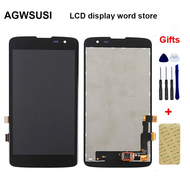 ЖК-дисплей 5 дюймов для LG K7 LTE X210 X210DS, дисплей, панель, модуль + сенсорный экран, дигитайзер, сенсорное стекло, рамка в сборе