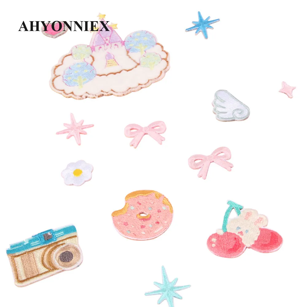 AHYONNIEX 1 шт. вышивка ремонт искусственная куртка джинсовая тетрадь мультфильм